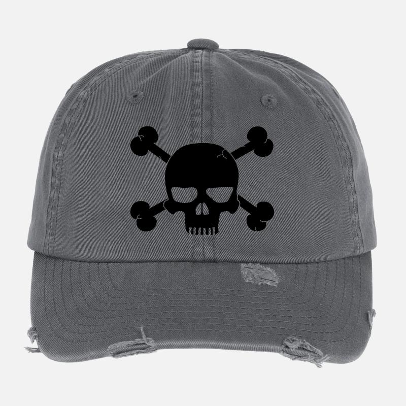Skull Flexfit Vintage Destroyed Cap