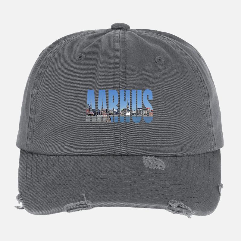 AARHUS DENMARK Flexfit Vintage Destroyed Cap