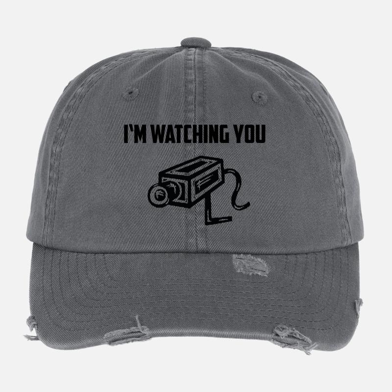 Je te regarde Casquette vintage effet usé Flexfit