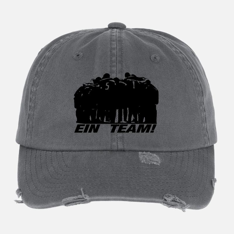Ein Team Flexfit Vintage Destroyed Cap