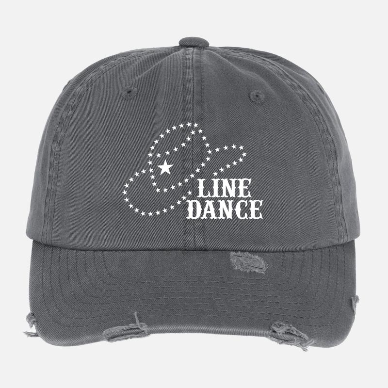 LINE DANCE HAT Flexfit Vintage Destroyed Cap