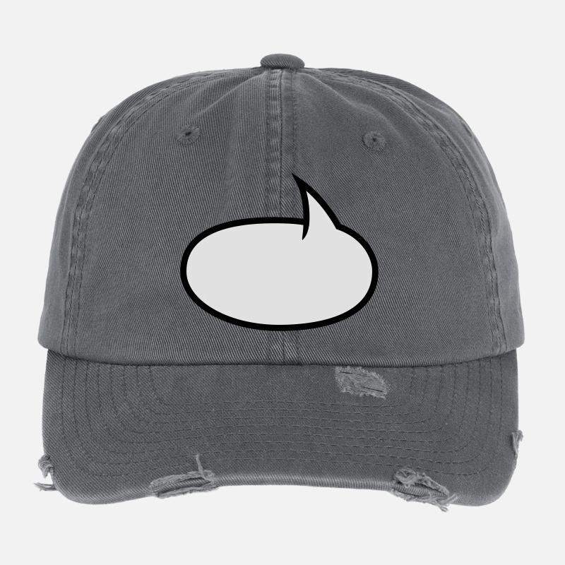 Two-tone comic bubble Flexfit Vintage Destroyed Cap