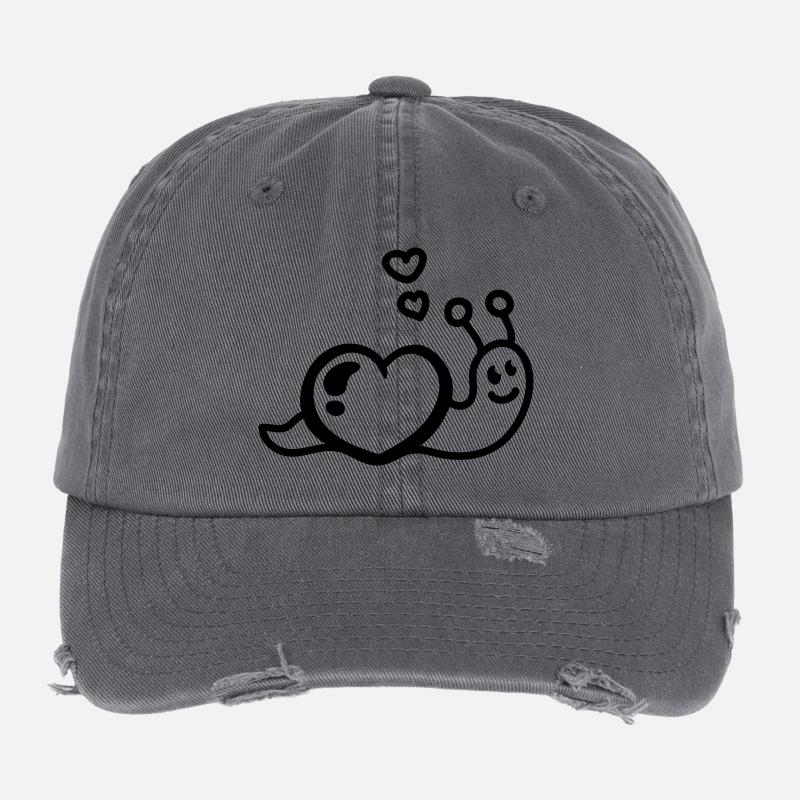 Herz Schnecke - Line Flexfit Vintage Destroyed Cap