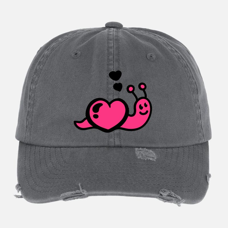 Ver du cœur Casquette vintage effet usé Flexfit