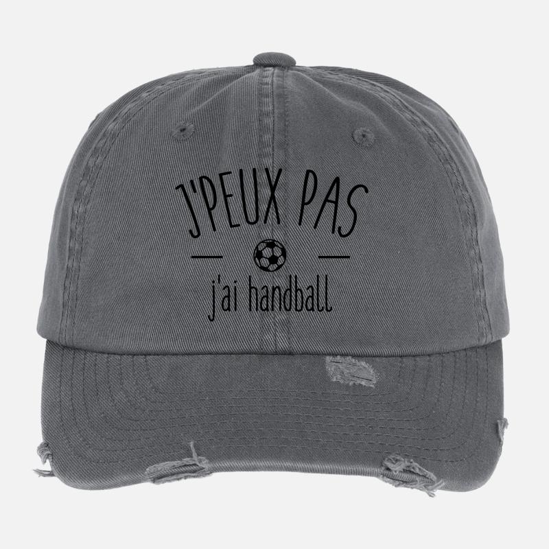 I can not I have handball Flexfit Vintage Destroyed Cap