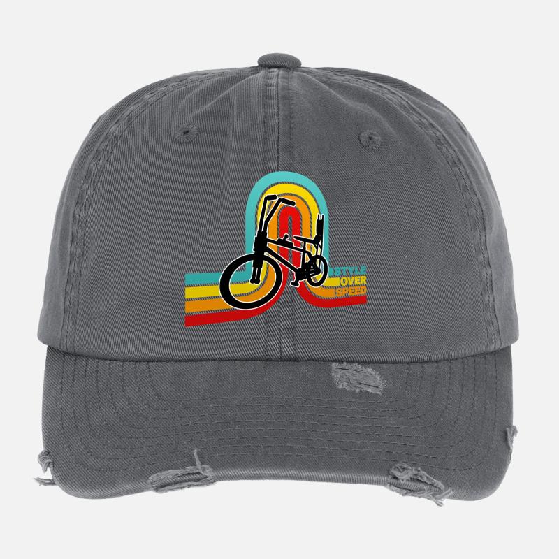 STYEL OVER SPEED Flexfit Vintage Destroyed Cap