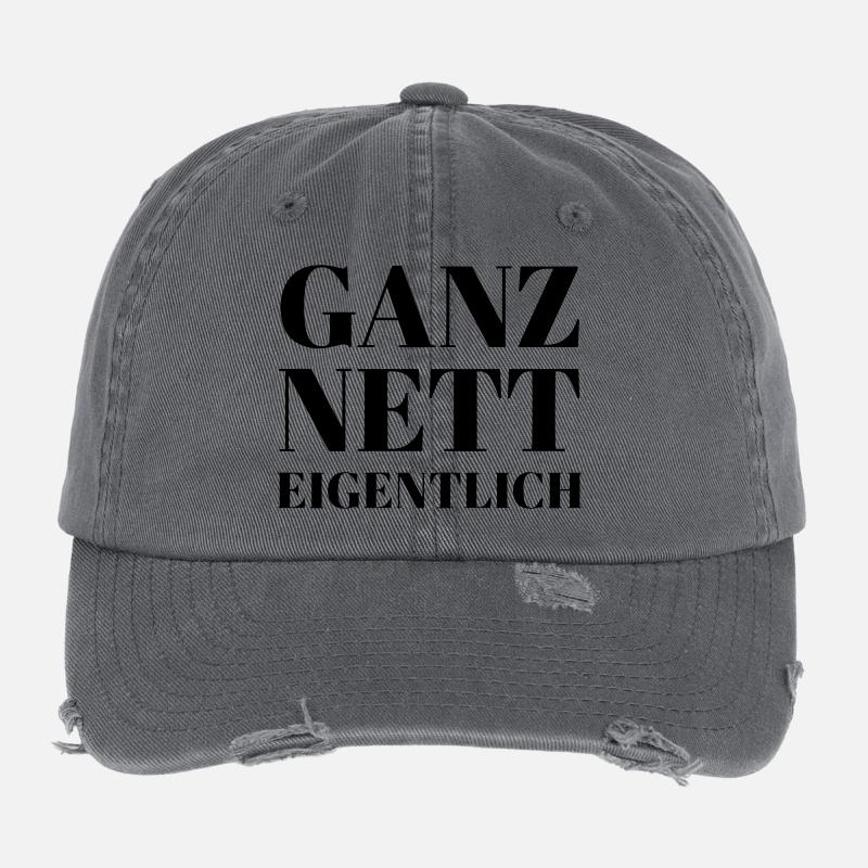 Ganz Nett Eigentlich Flexfit Vintage Destroyed Cap