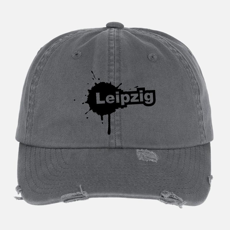 Leipzig Splatter Flexfit Vintage Destroyed Cap