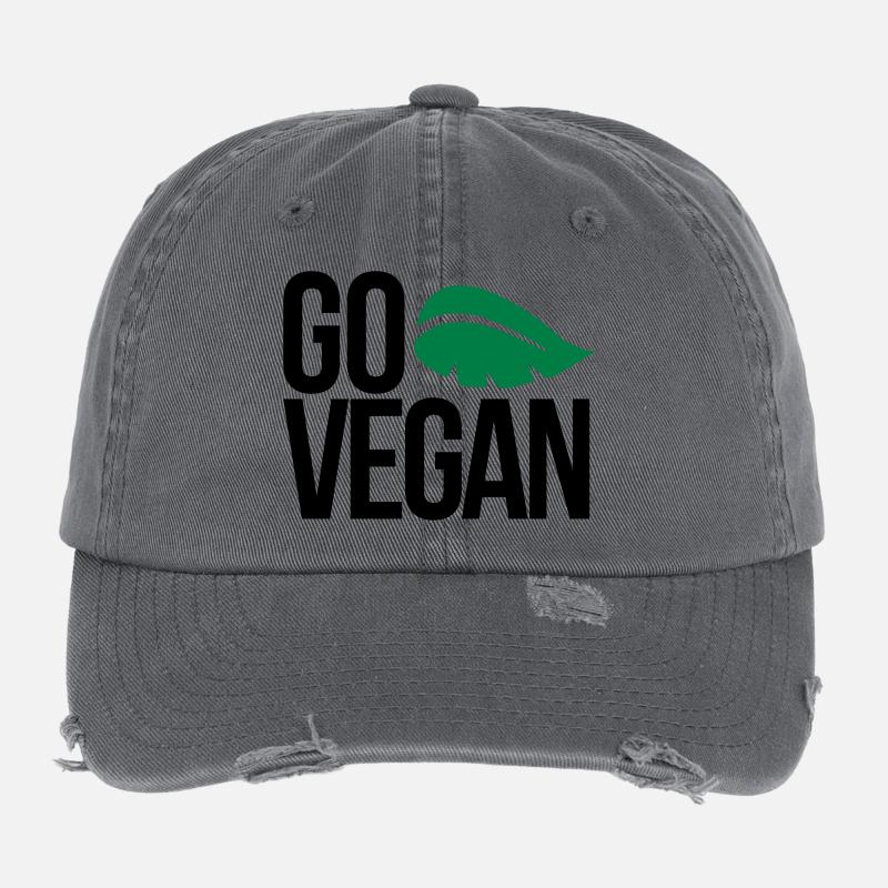 végétalien Casquette vintage effet usé Flexfit