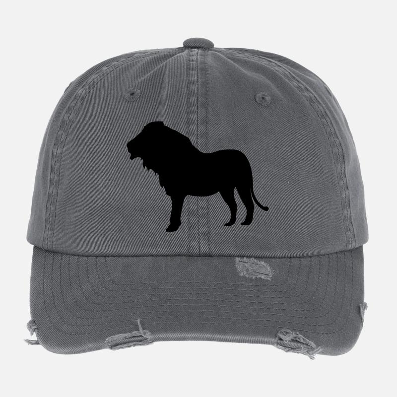 lion01 Flexfit Vintage Destroyed Cap