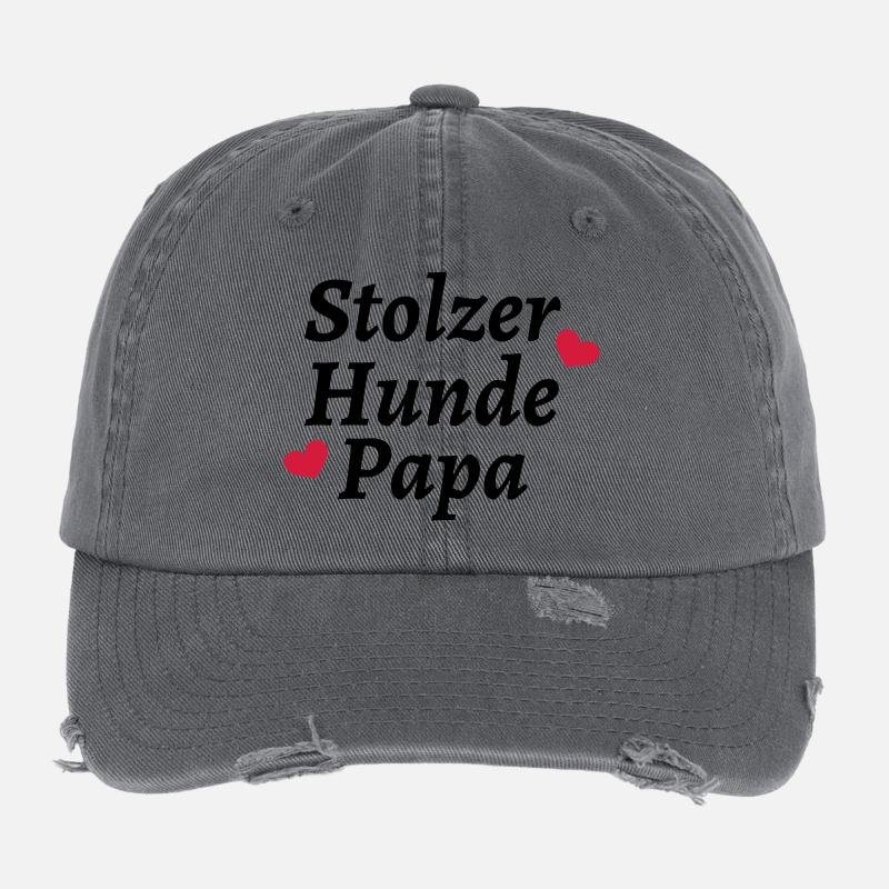 Stolzer Hunde Papa Flexfit Vintage Destroyed Cap