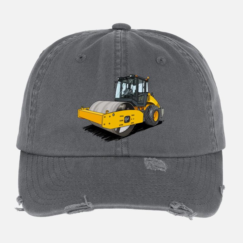 Roller in road construction Flexfit Vintage Destroyed Cap