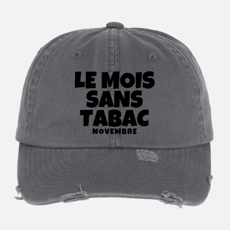 tabac, mois sans tabac, anti tabac Casquette vintage effet usé Flexfit