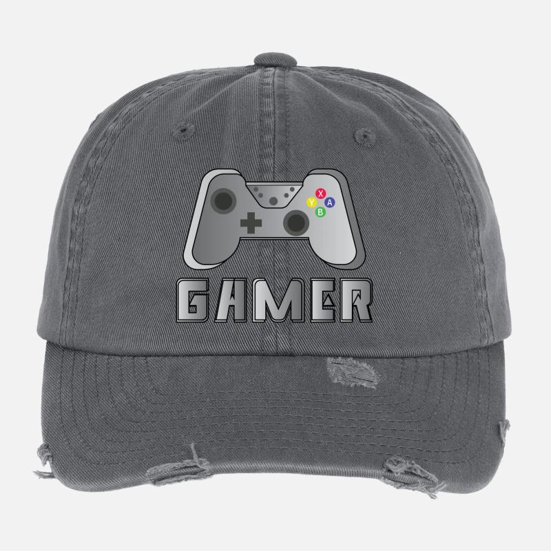Gamer Flexfit Vintage Destroyed Cap
