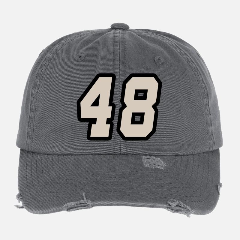 Nummer achtundvierzig 48 Flexfit Vintage Destroyed Cap
