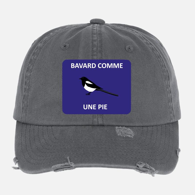 Chatty as a magpie Flexfit Vintage Destroyed Cap