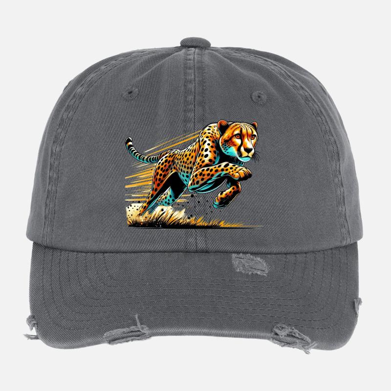Guépard Casquette vintage effet usé Flexfit