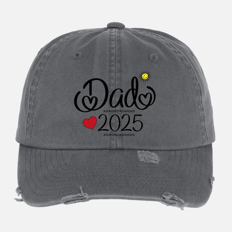 Dad 2025 Flexfit Vintage Destroyed Cap