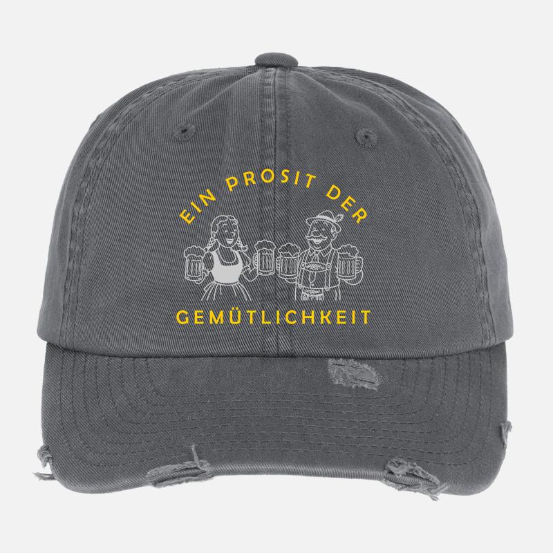 Herr Bier und Frau Bier - Prosit Der Gemütlichkeit Casquette vintage effet usé Flexfit