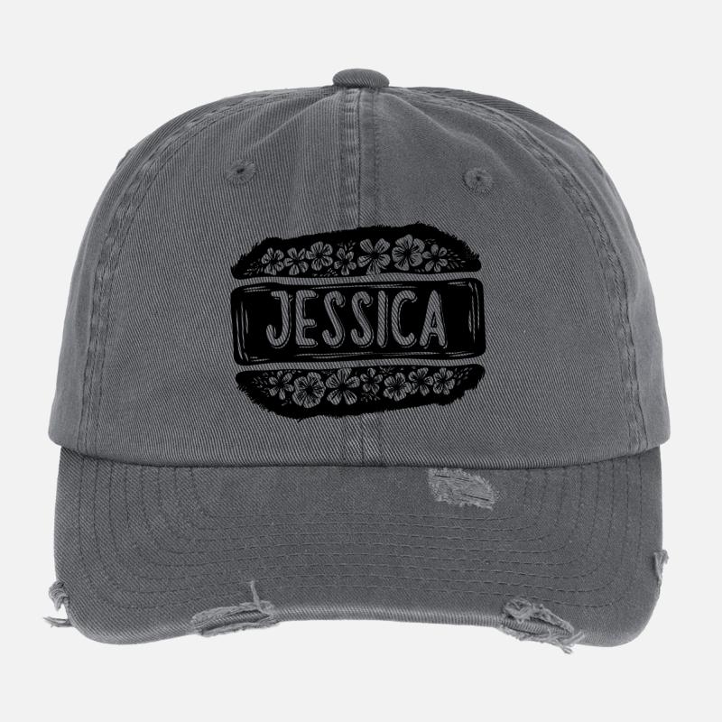 Jessica Flexfit Vintage Destroyed Cap