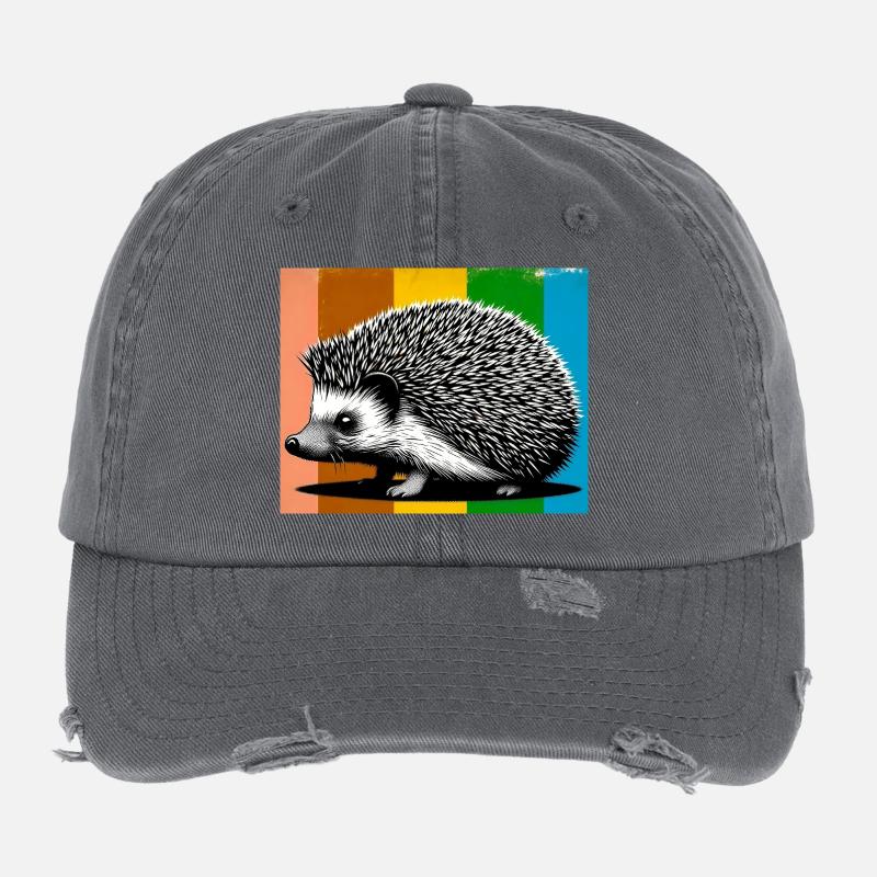 hedgehog Flexfit Vintage Destroyed Cap
