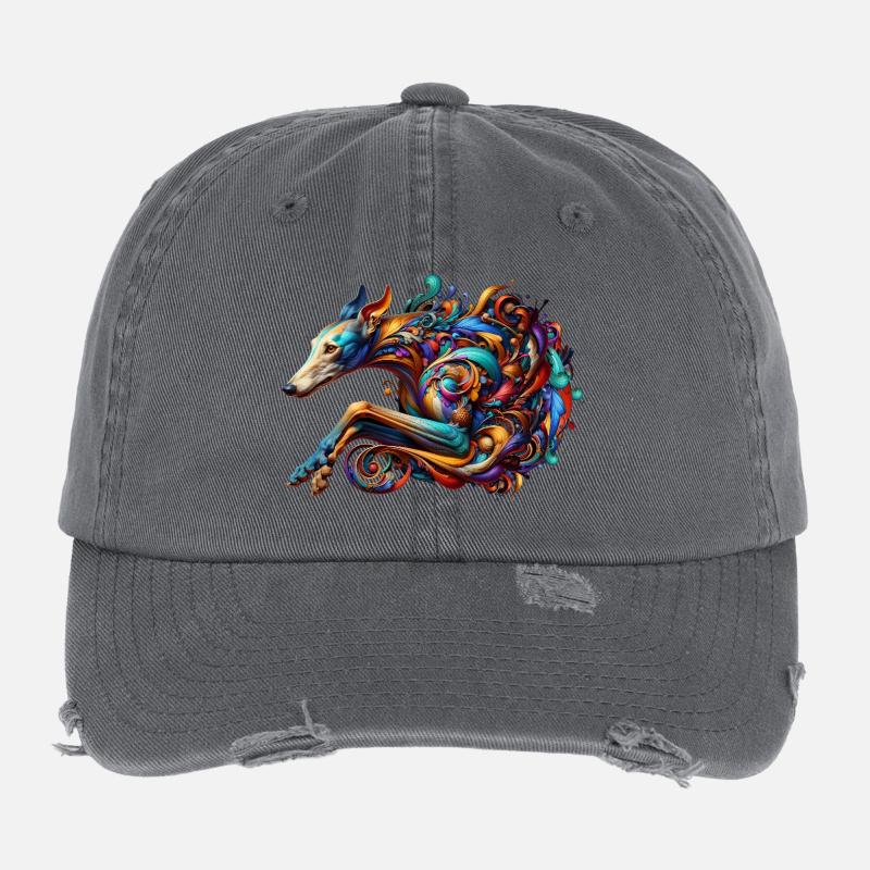 Galgo Graphics Flexfit Vintage Destroyed Cap