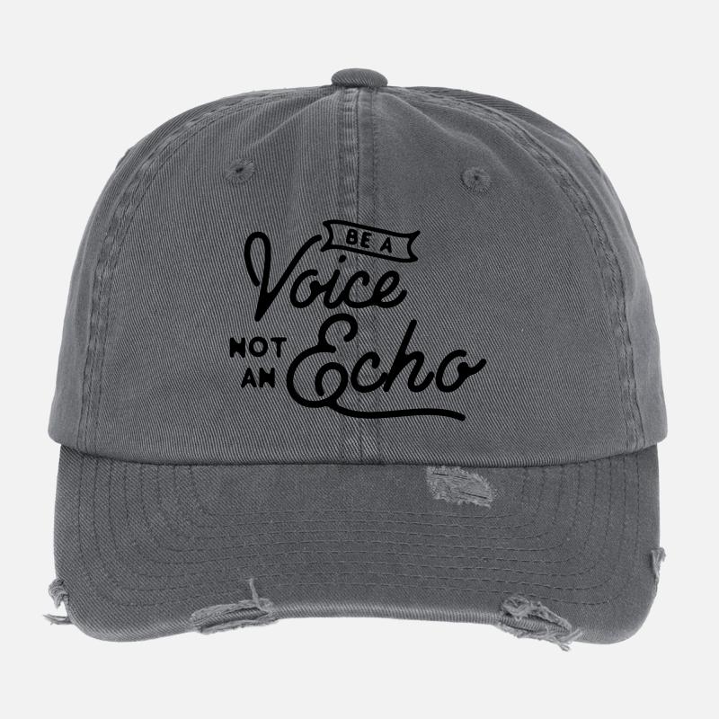 Soyez une voix, pas un écho - Intégrité du leadership Casquette vintage effet usé Flexfit