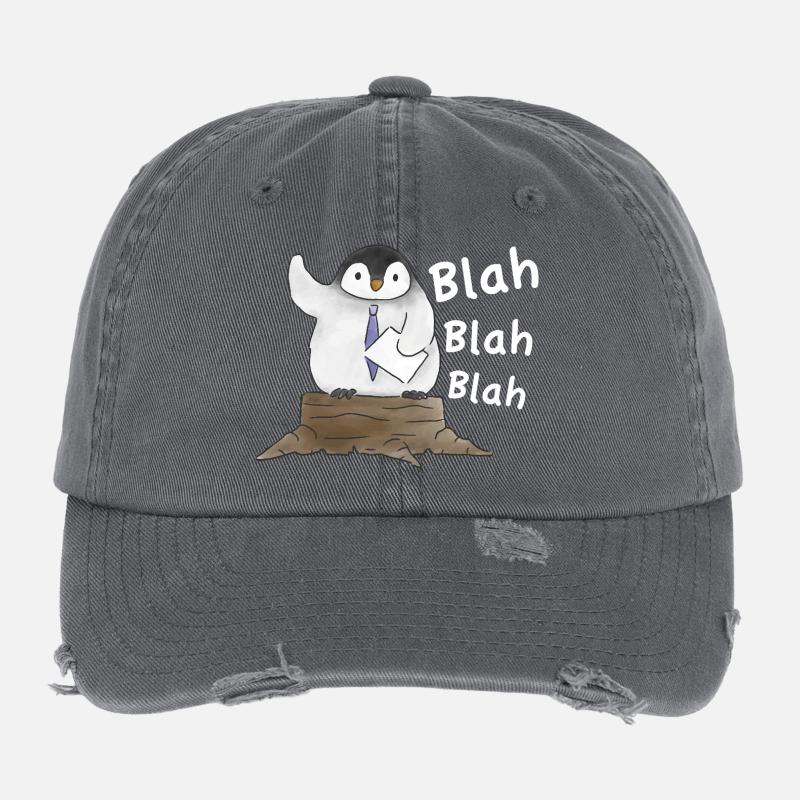 Discours du Pinguin-Rede du Pingouin Casquette vintage effet usé Flexfit