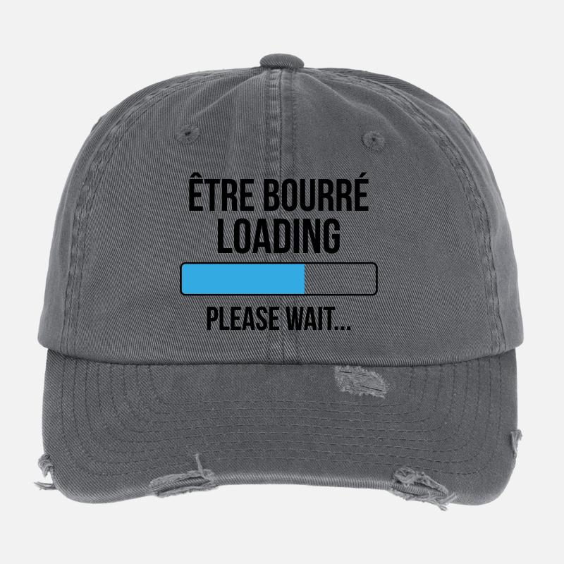 être bourré loading... please wait Casquette vintage effet usé Flexfit