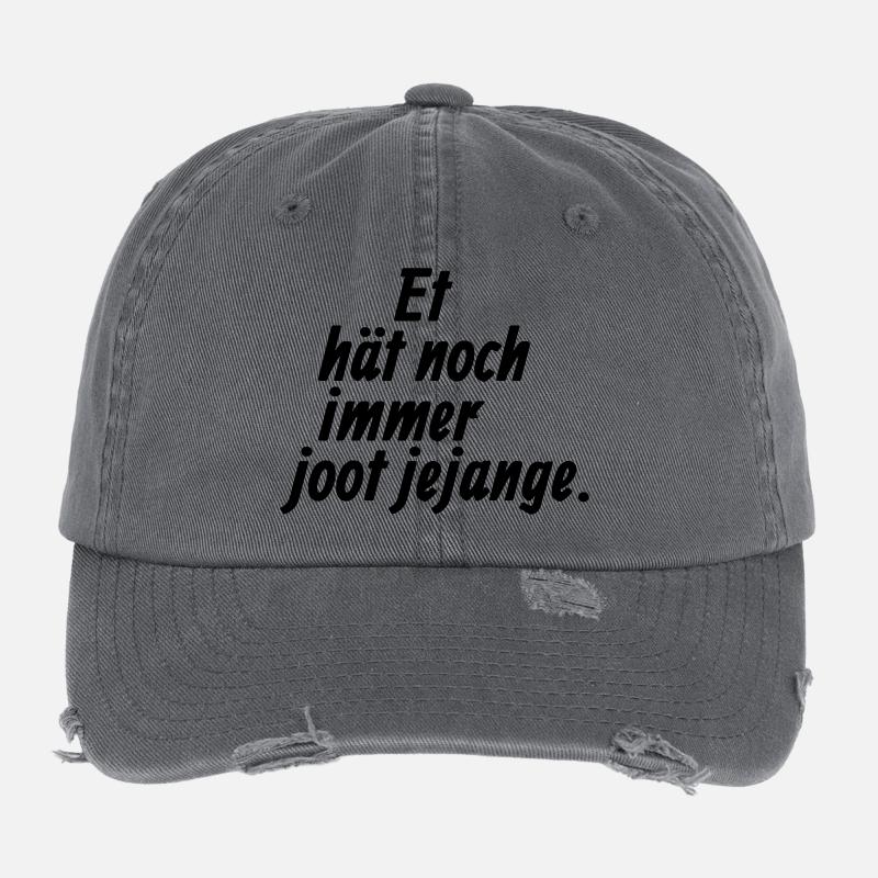 Et hat noch immer joot jejange - Kölsche §3 Flexfit Vintage Destroyed Cap
