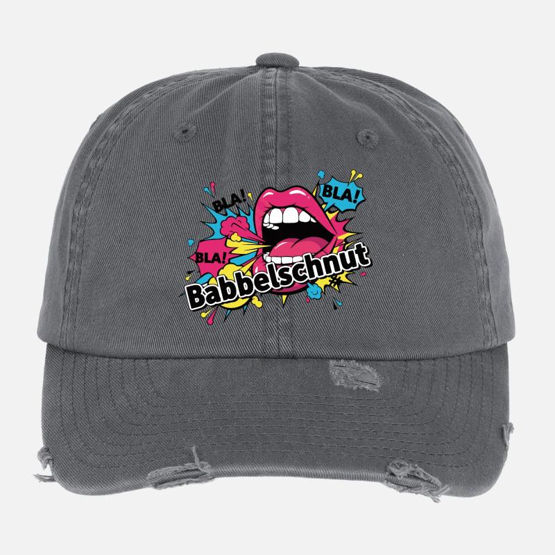 Babbelschnut - dialecte proverbique du Bade Casquette vintage effet usé Flexfit