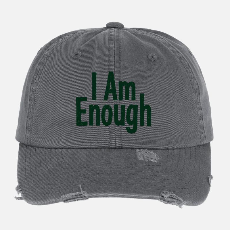 Déclaration de confiance en moi que je suis assez Casquette vintage effet usé Flexfit