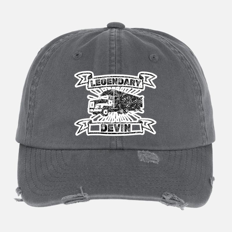 Devin dans le rôle de Truck Casquette vintage effet usé Flexfit