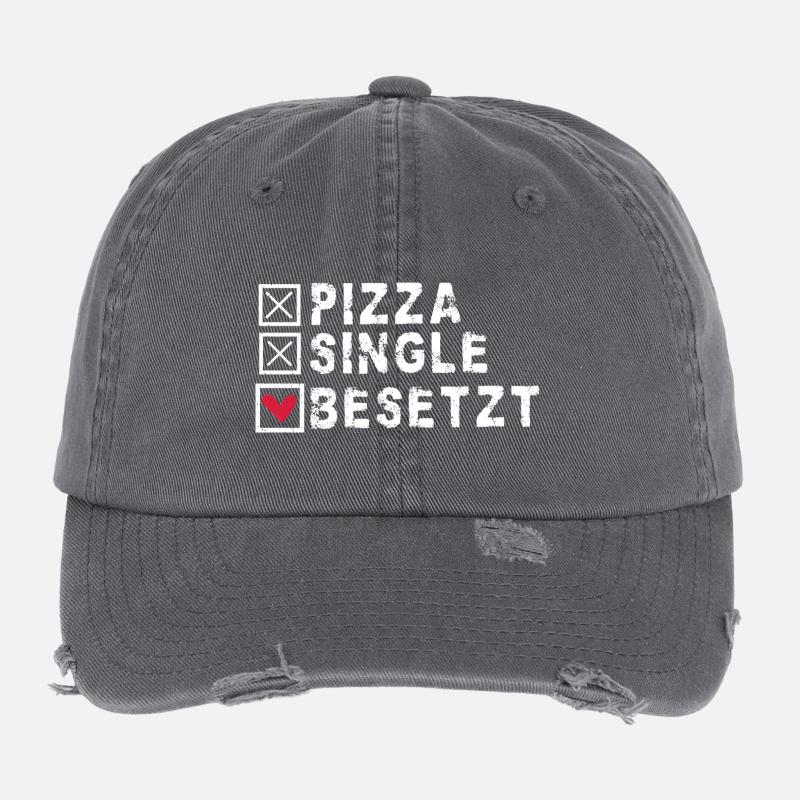 Pizza single occupied Flexfit Vintage Destroyed Cap