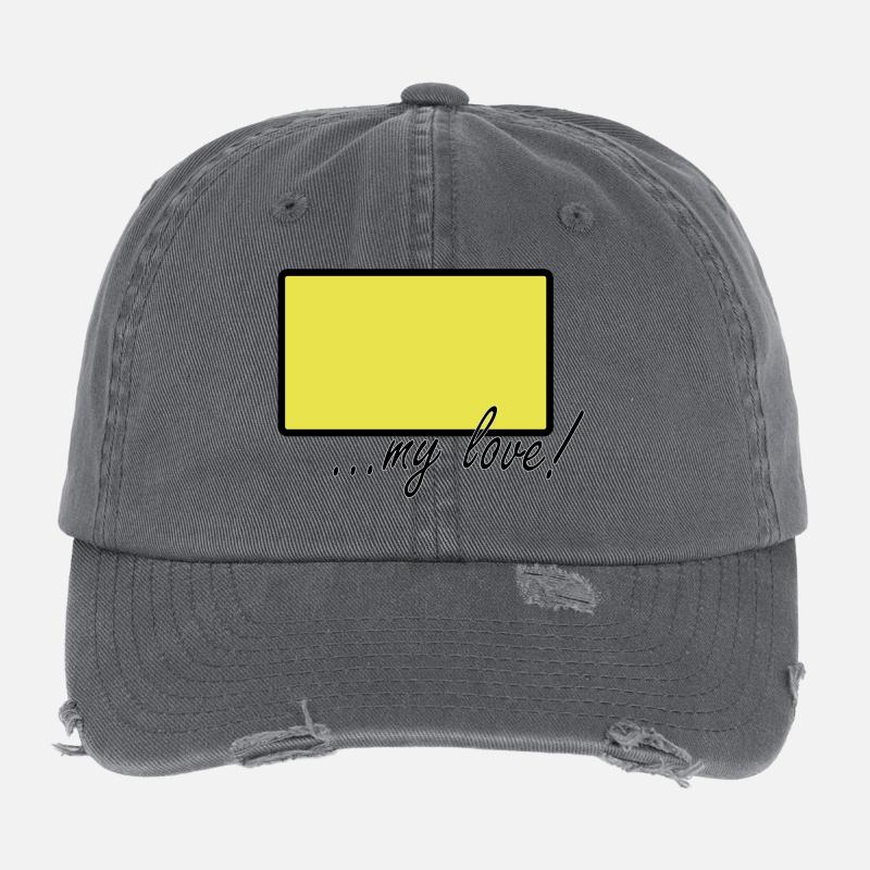 dorf my love Flexfit Vintage Destroyed Cap