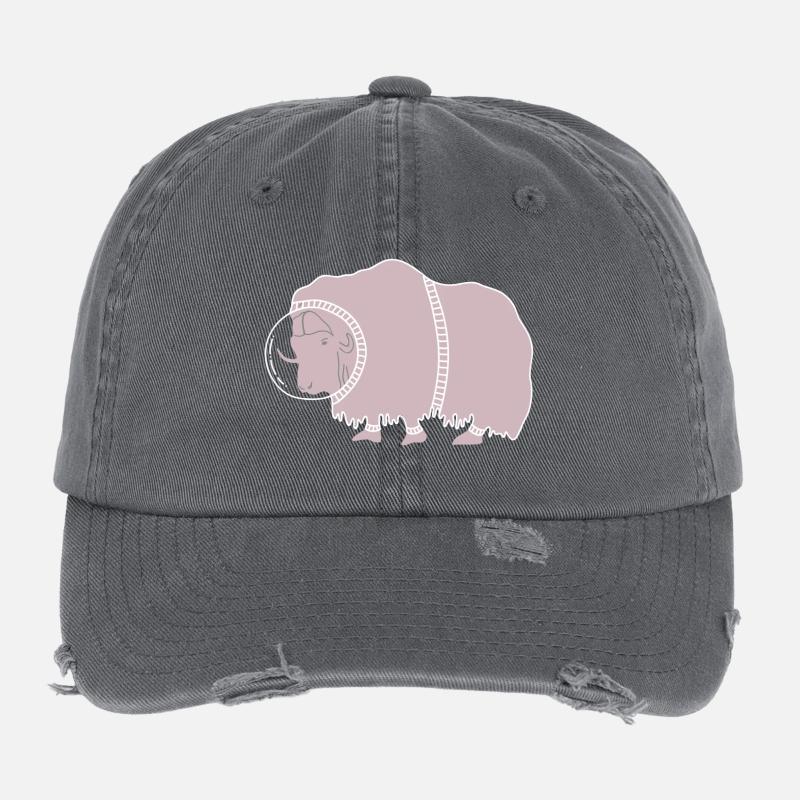 SPACE BULL Flexfit Vintage Destroyed Cap