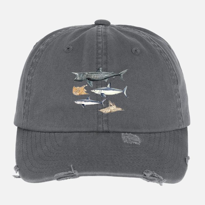 Requins - Requins - Requins Casquette vintage effet usé Flexfit