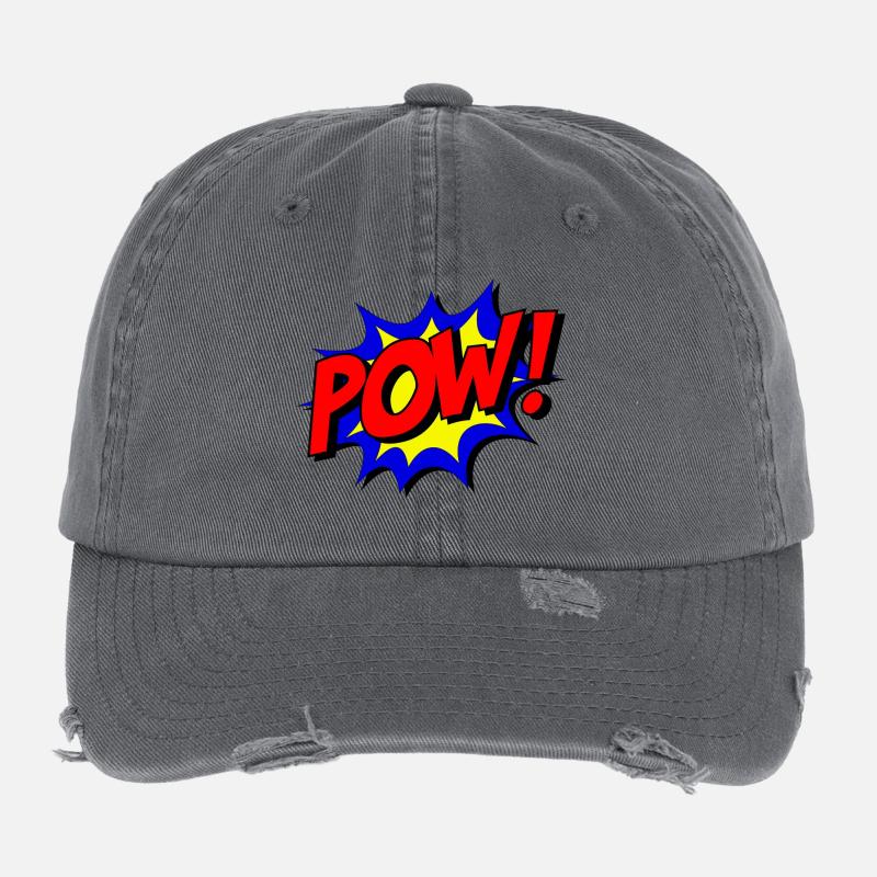 POW! Flexfit Vintage Destroyed Cap