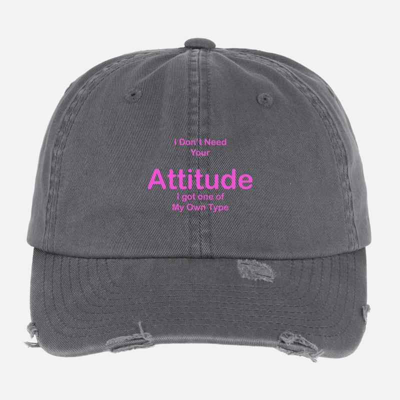 Haltung Zitat Flexfit Vintage Destroyed Cap
