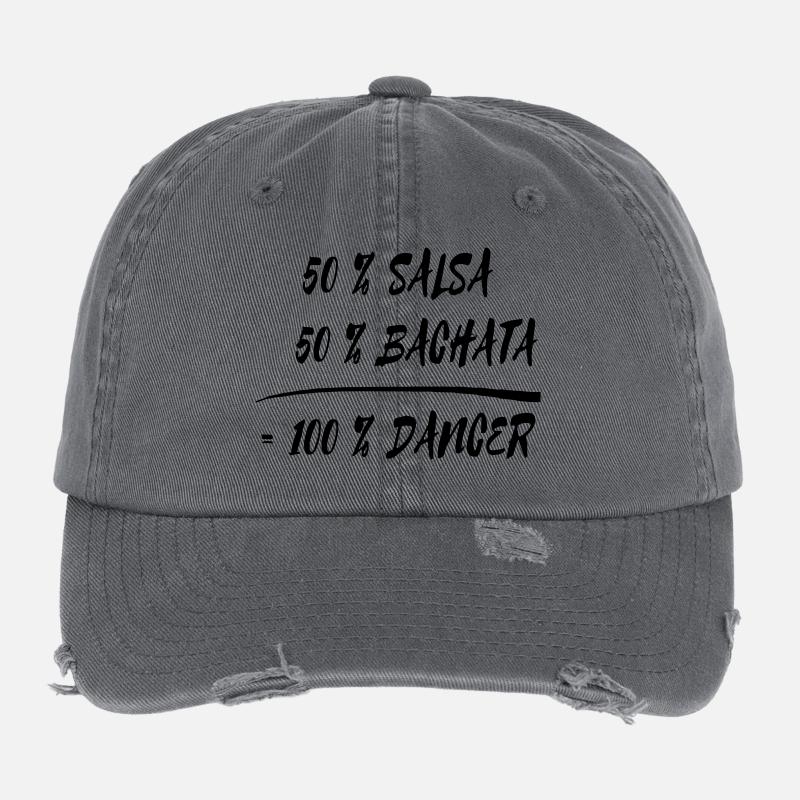 50% Salsa + 50% Bachata = 100% Dancer Flexfit Vintage Destroyed Cap
