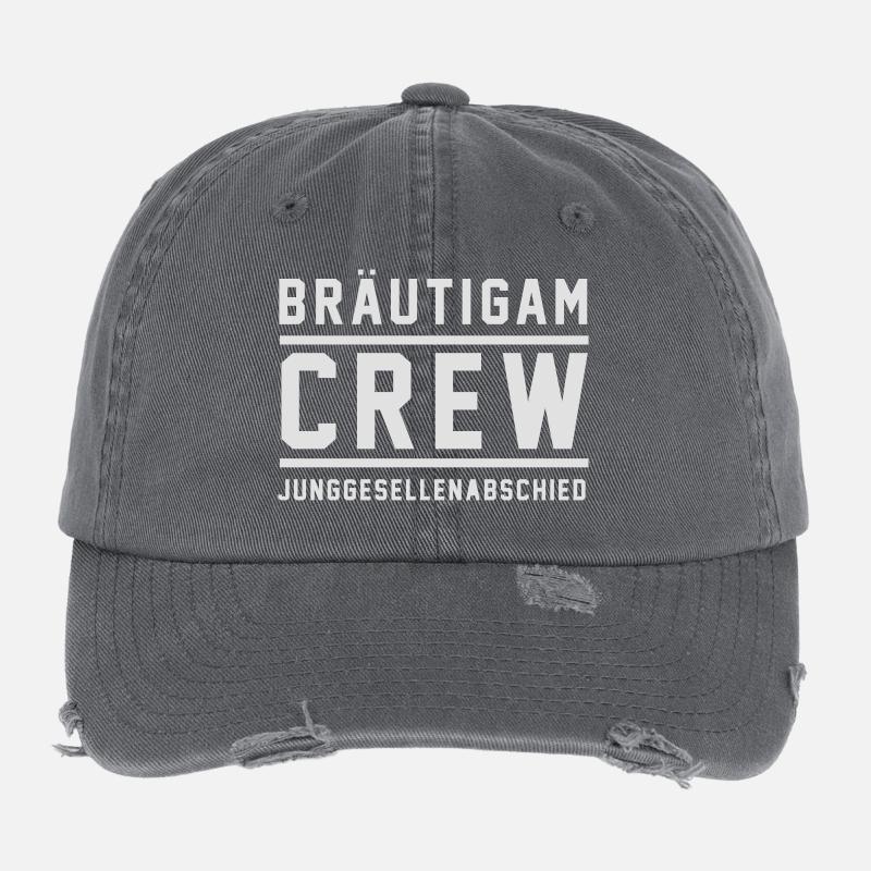 Groom équipage de marié Casquette vintage effet usé Flexfit