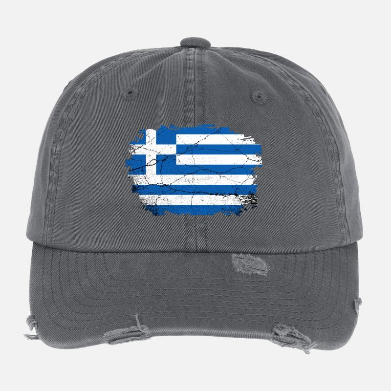 Greece Flexfit Vintage Destroyed Cap