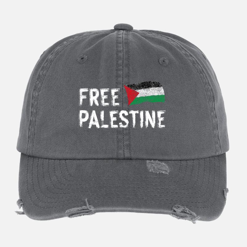 Palestine libre Casquette vintage effet usé Flexfit
