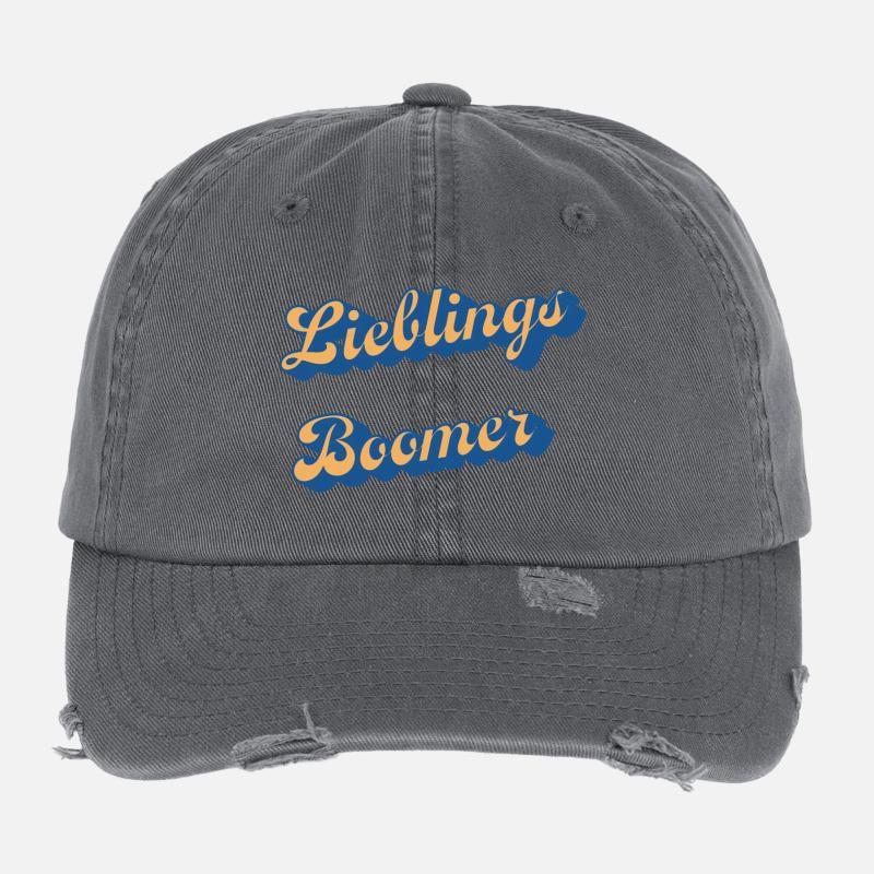 Liebings Boomer Script Logo Casquette vintage effet usé Flexfit