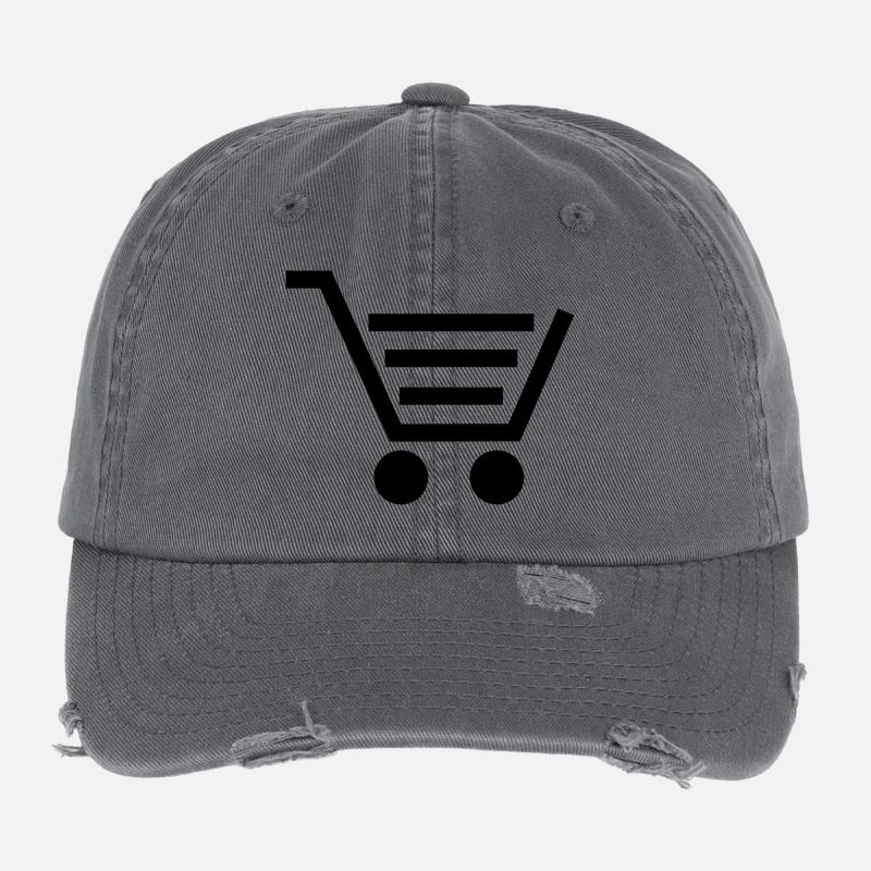 Shopping Cart stroller Flexfit Vintage Destroyed Cap