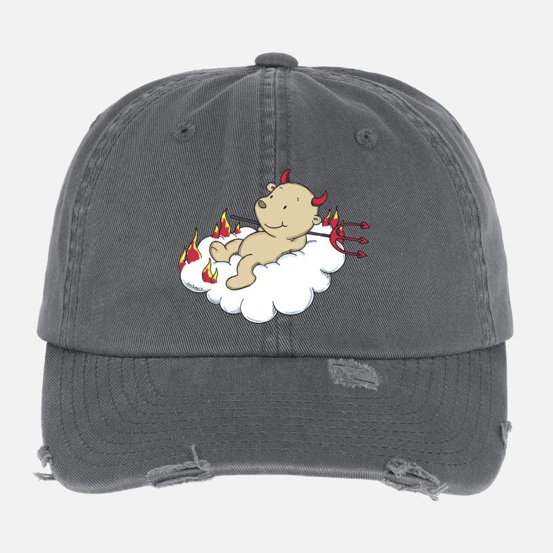 Engel_Teufel03 Casquette vintage effet usé Flexfit