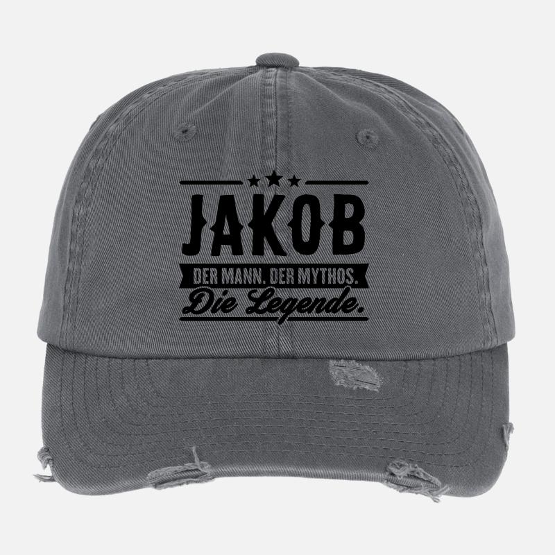 Mann Mythos Legende Jakob Flexfit Vintage Destroyed Cap