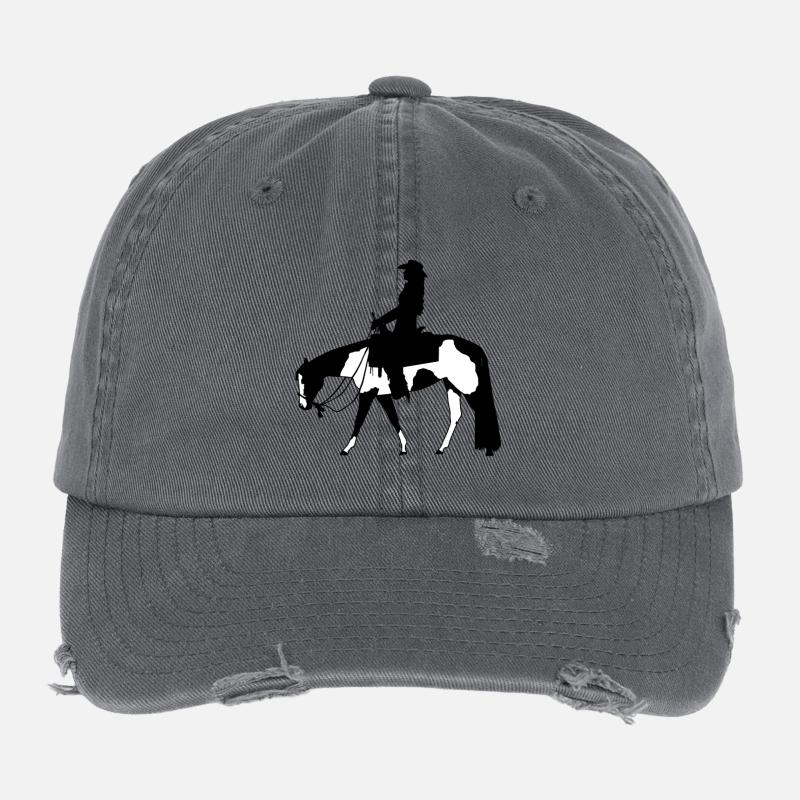 plaisir à cheval Casquette vintage effet usé Flexfit