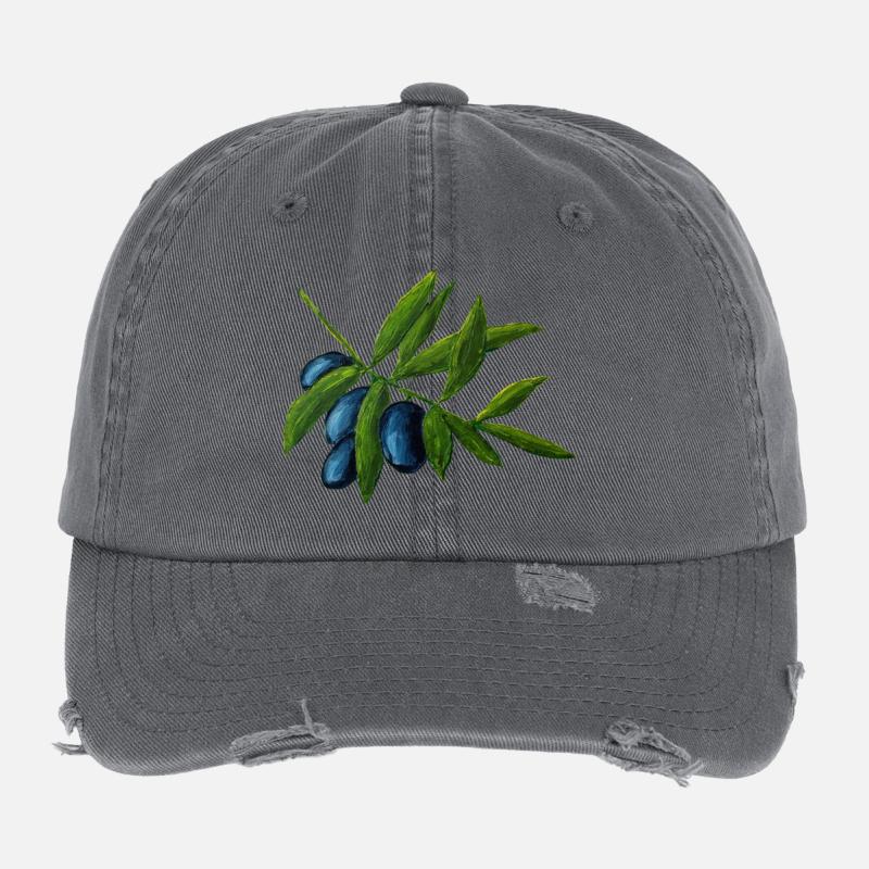 Oliven Flexfit Vintage Destroyed Cap