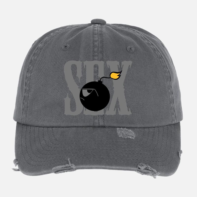 bombe sexuelle Casquette vintage effet usé Flexfit